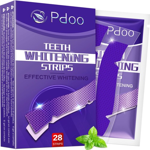 Purple teeth whitening strips - purple,