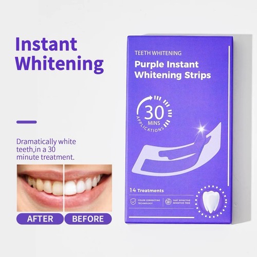 Purple instant teeth whitening - purple,
