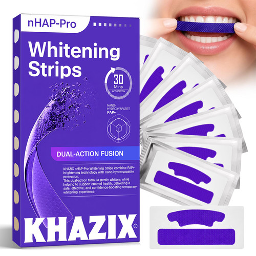Purple teeth whitening - teeth,