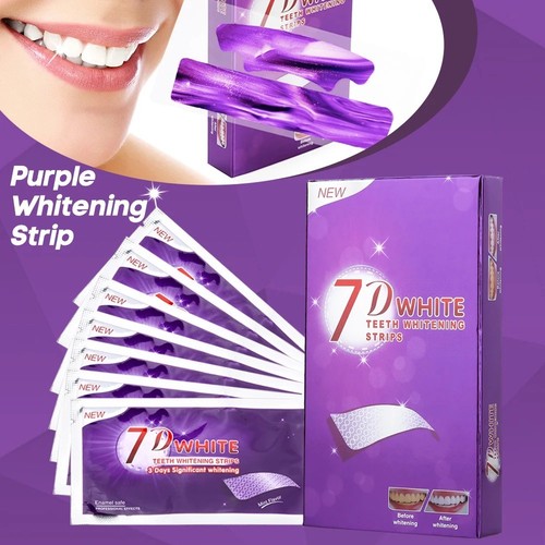 Purple teeth whitening strip - purple,