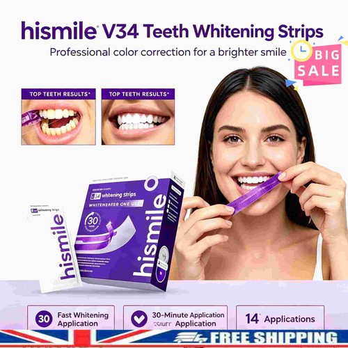 Hismile v34 whitening strips - hismile,